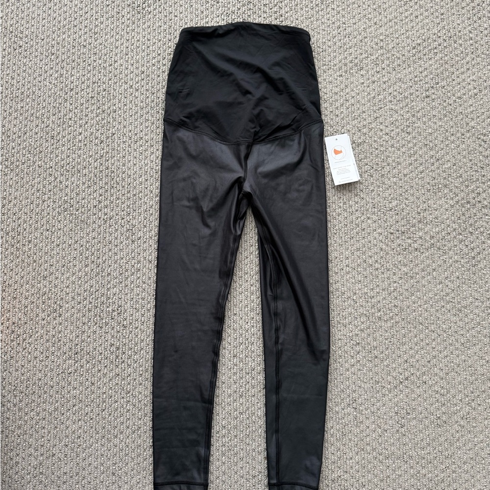 Isabel Maternity Black High-Waisted Leggings